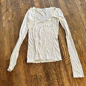 James Perse long white cotton shirt - Small